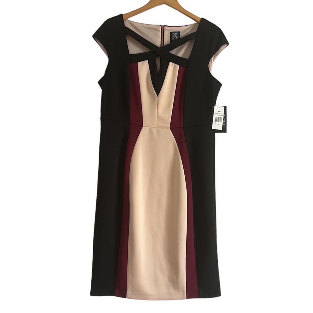 JAX Color Block Dress Women Plus Size 16